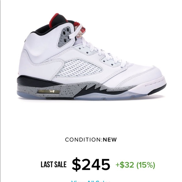 Air Jordan Retro 5 White Cement Size 11.5 - Picture 8 of 8